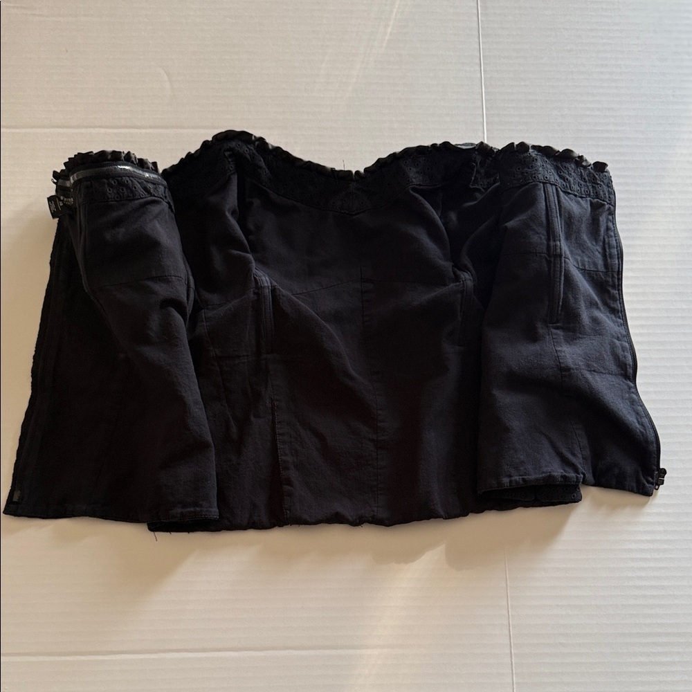 Vintage White House Black Market ,  Black Strapless Top 14 - Picture 5 of 11